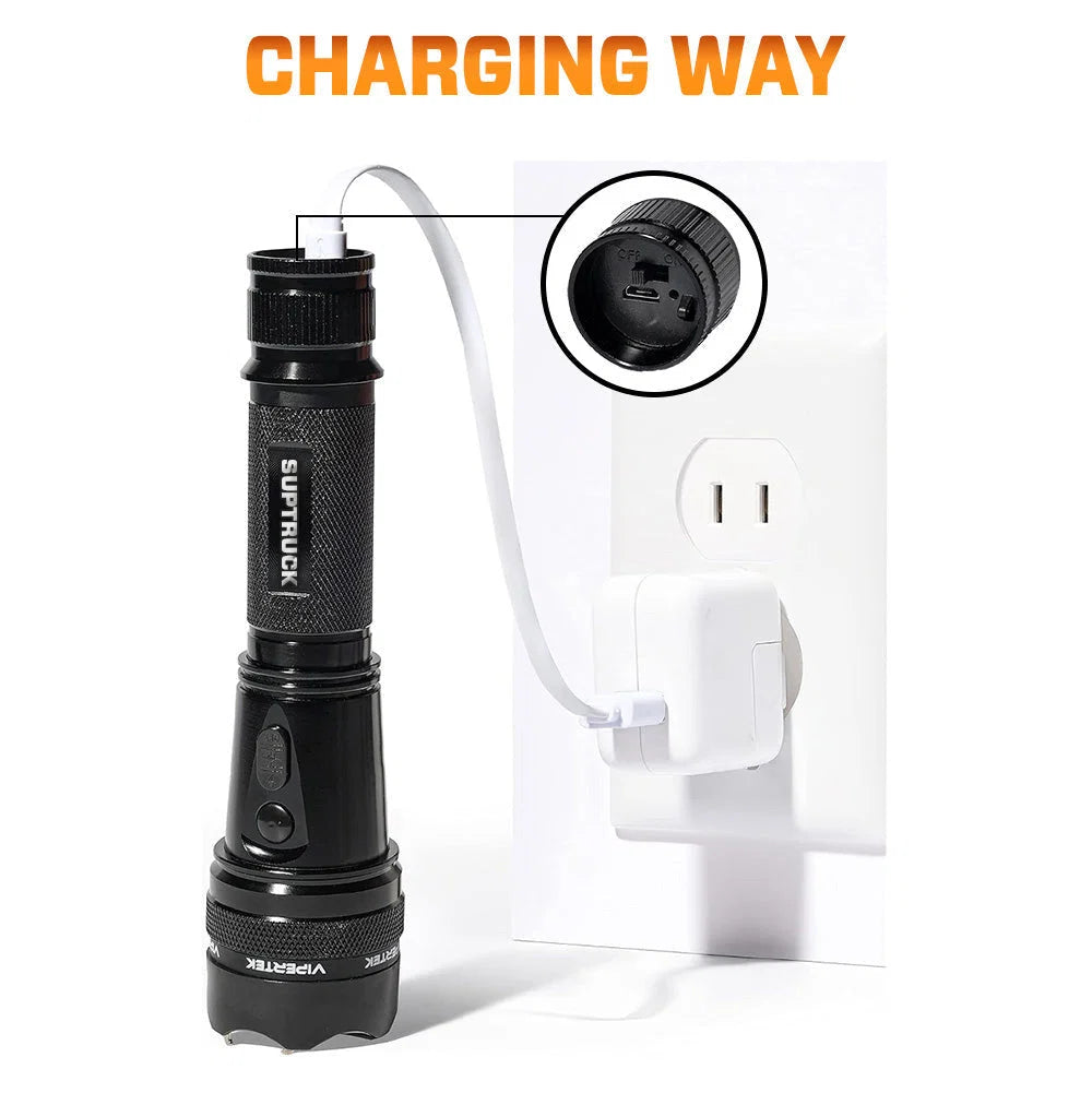 🛡️ VoltGuard X95 – Rechargeable Portable LED Torch for Home, Travel & Emergency Use