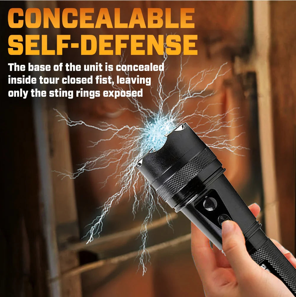 🛡️ VoltGuard X95 – Rechargeable Portable LED Torch for Home, Travel & Emergency Use