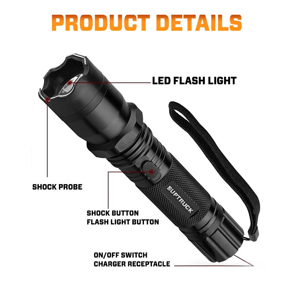 🛡️ VoltGuard X95 – Rechargeable Portable LED Torch for Home, Travel & Emergency Use